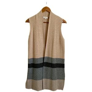LOFT Outlet Sleeveless Knit Duster Cardigan